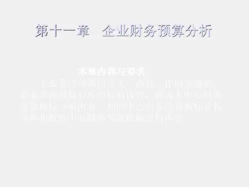 财务报表分析课件第11章