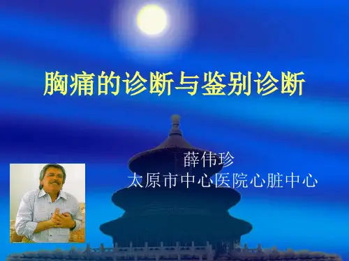 胸痛的诊断与鉴别诊断ppt课件