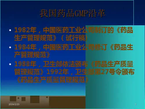 GMP培训PPT