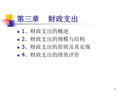 财政支出ppt课件