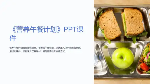 《营养午餐计划》课件