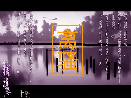 高中语文 离骚课件 新人教版必修2(高一)