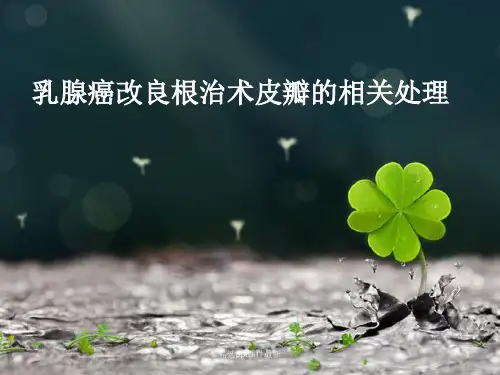 乳腺癌手术皮瓣的相关处理PPT课件