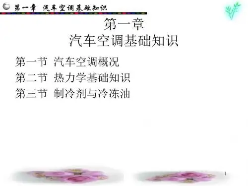 第一章-汽车空调基础知识