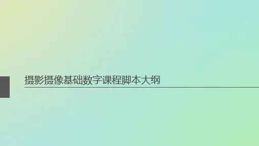 ppt 相机成像原理——第二节 照相机的类型完整ppt
