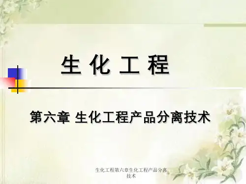 生化工程第六章生化工程产品分离技术