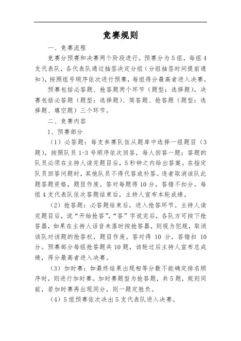 竞赛规则