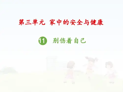 道德与法治(部编版)《别伤着自己》上课用-PPT1