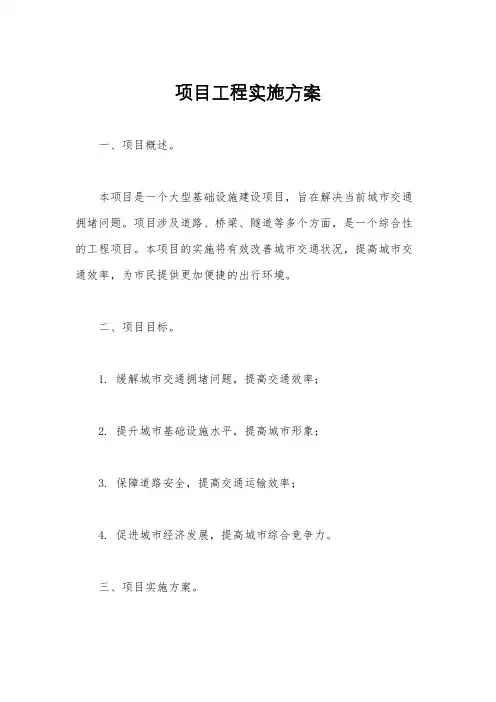 项目工程实施方案