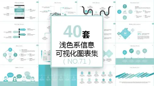 40套浅色系信息可视化PPT图表