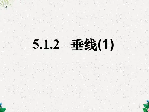 人教版七年级数学《垂线(1)》课件