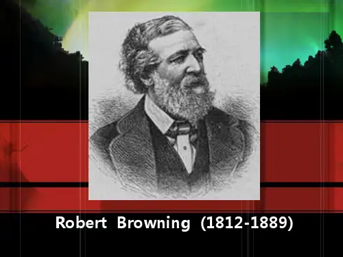 Robert Browning  罗伯特 勃朗宁简介