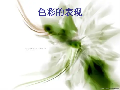 第六课 色彩的表现ppt课件