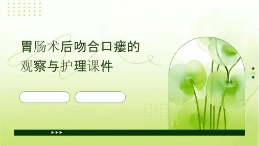 胃肠术后吻合口瘘的观察与护理课件