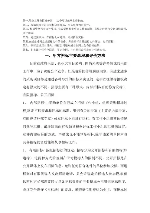 招标工作流程