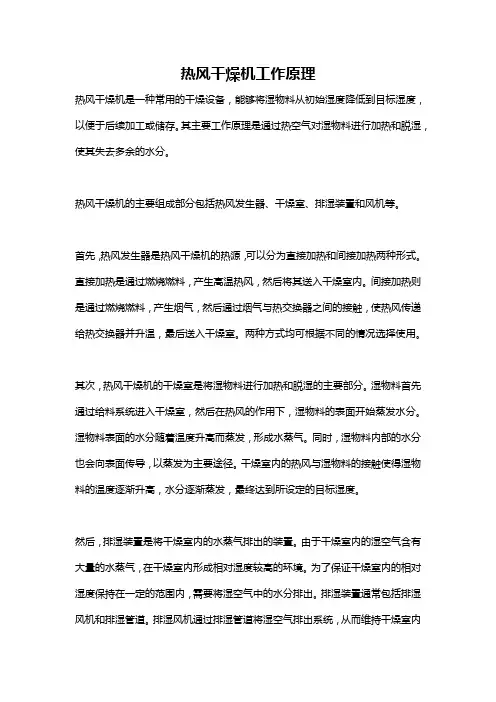 热风干燥机工作原理