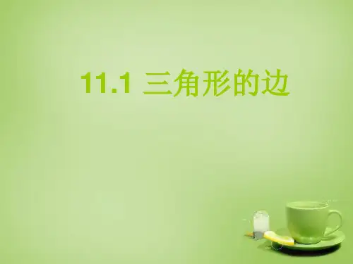 2022-2022八年级数学上册 11.1.1 三角形的边课件 (新版)新人教版