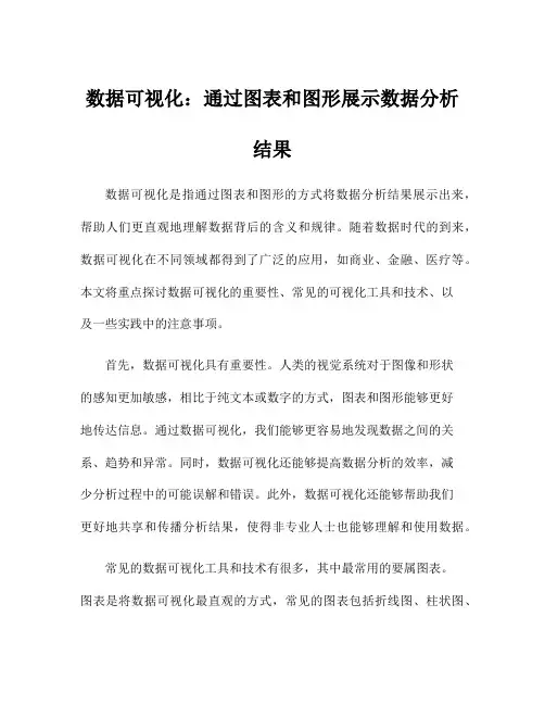 数据可视化：通过图表和图形展示数据分析结果