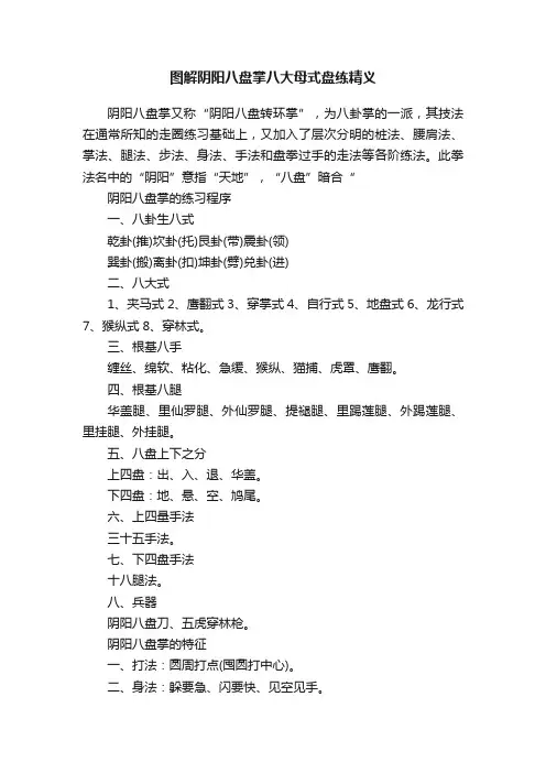 图解阴阳八盘掌八大母式盘练精义