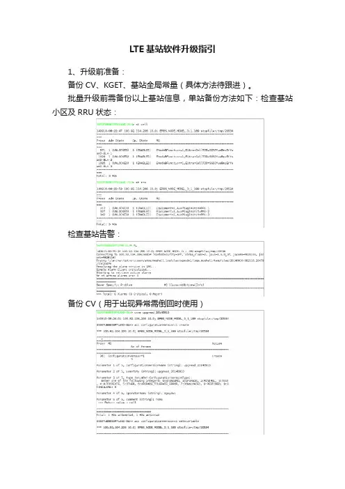 LTE基站软件升级指引