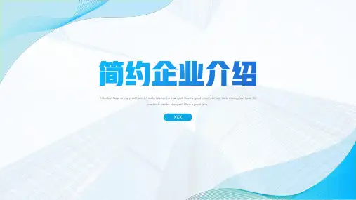简约风企业介绍画册简介通用模板