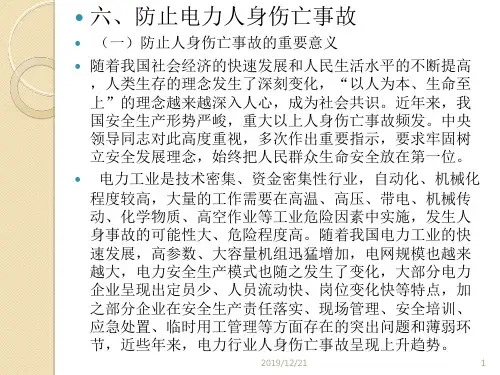 25反措之防止人身防误操作火灾大气污染事故