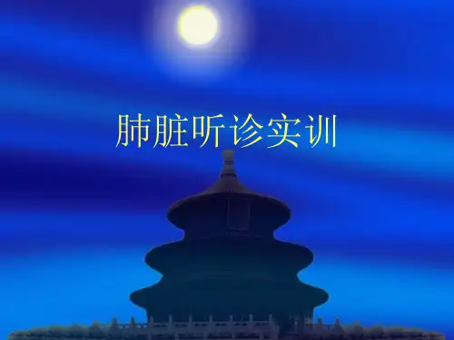 肺脏听诊实训-课件