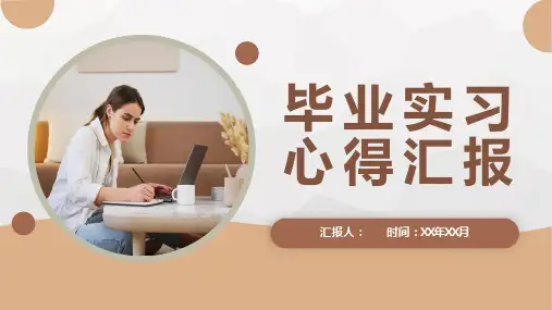 大学生毕业实习心得汇报公司实习经验成果分享PPT模板