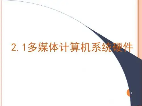 2.1多媒体计算机系统硬件