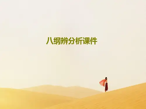 八纲辨分析课件共34页PPT