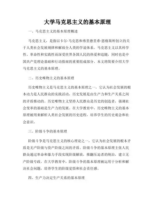 大学马克思主义的基本原理