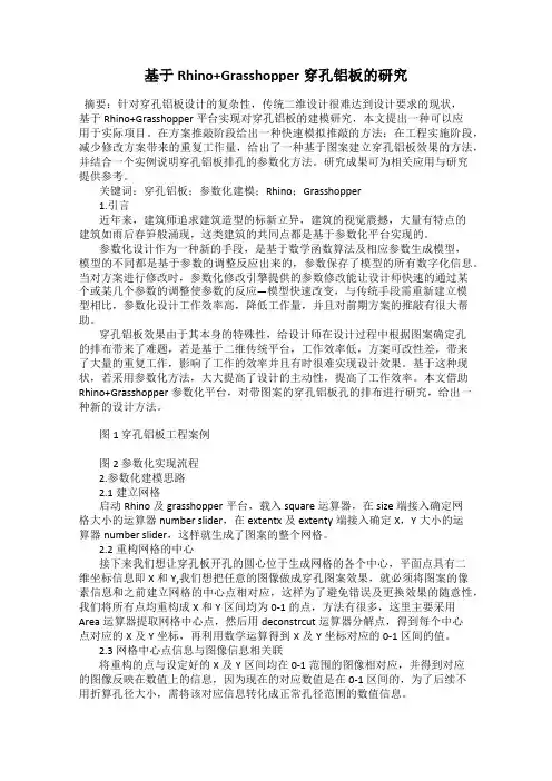 基于Rhino+Grasshopper穿孔铝板的研究