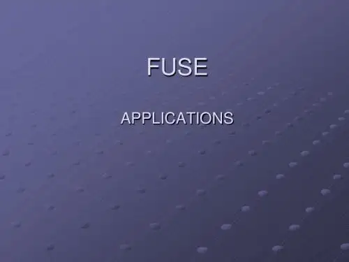 FUSE保险丝-文档资料