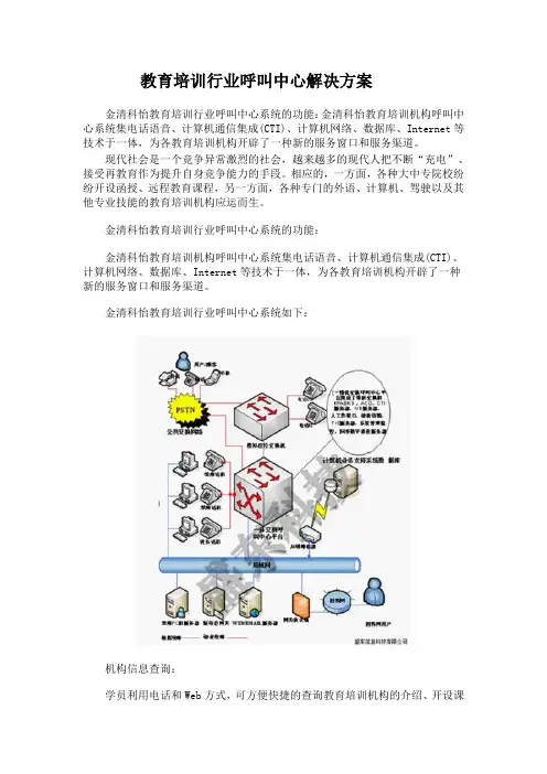 培训教育行业解决方案