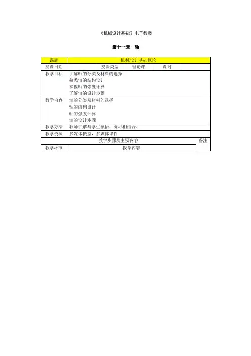 机械设计基础第十一章