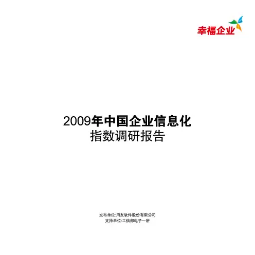 2009年中国企业信息化指数调研报告