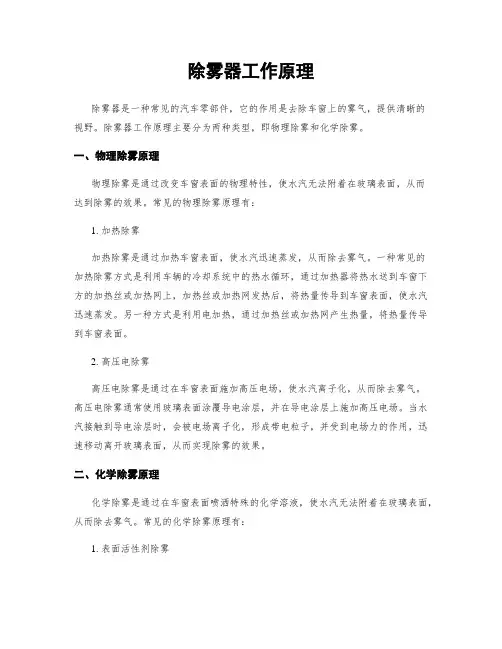 除雾器工作原理