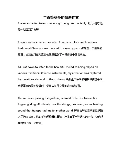 与古筝意外的相遇作文