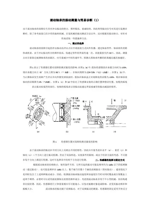 滚动轴承的振动测量和简易诊断