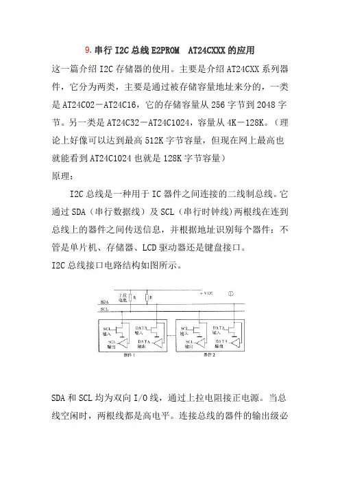 串行i2c总线e2prom at24cxxx的应用.