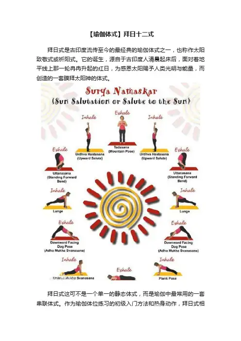 【瑜伽体式】拜日十二式