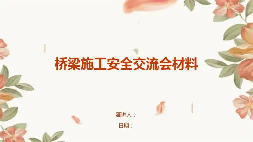 桥梁施工安全交流会材料