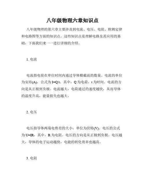 八年级物理六章知识点