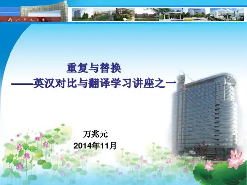 重复与替换讲座