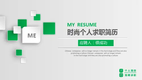 稳重个人简历竞选岗位竞聘报告ppt通用模板