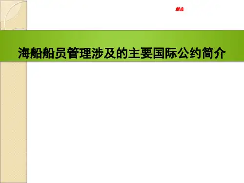 全版STCW公约最新内容.ppt