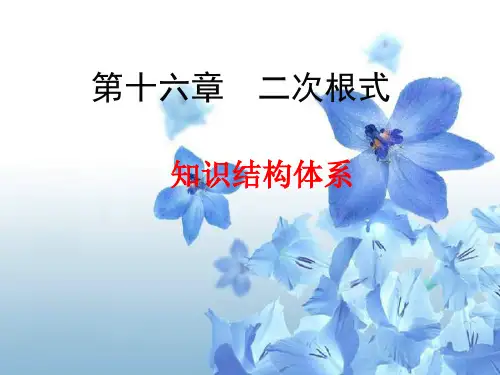 人教版八年级数学下册第十六章：  二次根式  构建知识体系 课件 (共16张PPT)