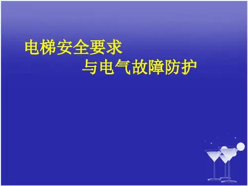 电梯安全要求与电气故障防护培训资料.pptx