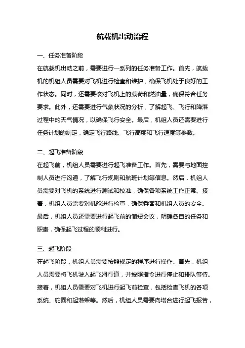 航载机出动流程