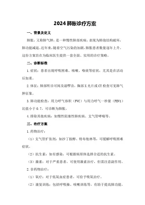 2024肺胀诊疗方案